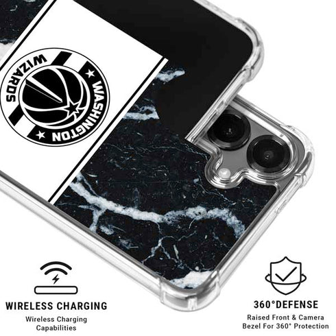 NBA Washington Wizards Marble Galaxy S26 Plus Clear Case