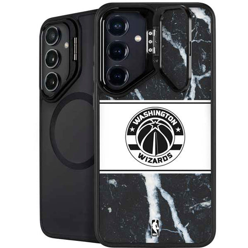 NBA Washington Wizards Marble Galaxy S26 Plus Kickstand Case