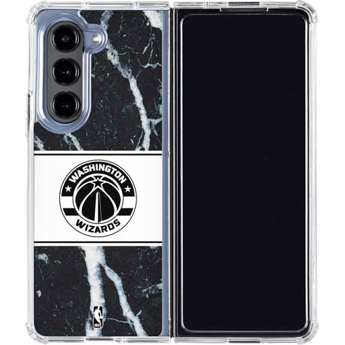 NBA Washington Wizards Marble Galaxy Z Fold5 5G Clear Case