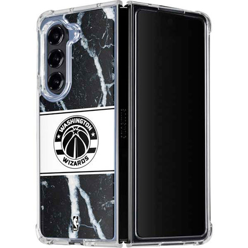 NBA Washington Wizards Marble Galaxy Z Fold5 5G Clear Case