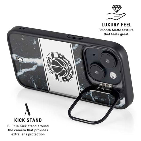 NBA Washington Wizards Marble iPhone 13 Kickstand Case