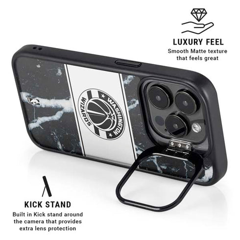 NBA Washington Wizards Marble iPhone 13 Pro Kickstand Case