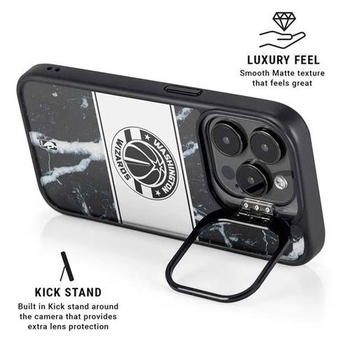 NBA Washington Wizards Marble iPhone 13 Pro Max Kickstand Case