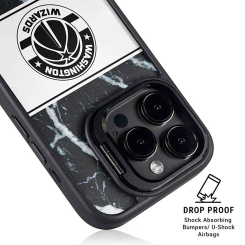 NBA Washington Wizards Marble iPhone 15 Pro Max Kickstand Case