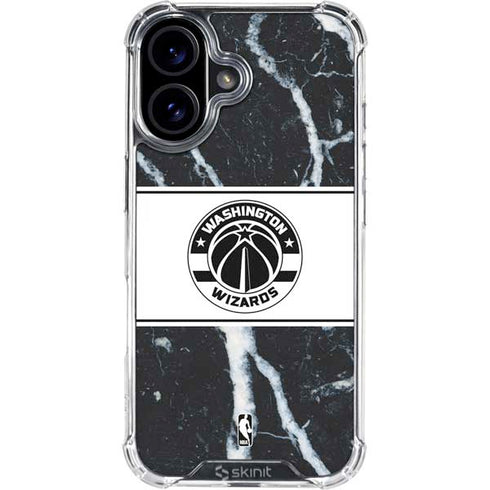 NBA Washington Wizards Marble iPhone 16 Clear Case