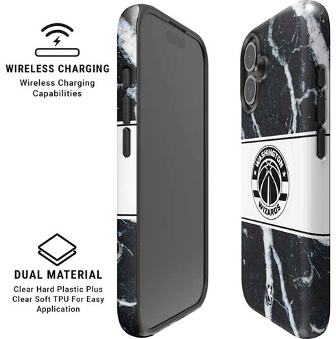 NBA Washington Wizards Marble iPhone 16 Plus Magsafe Impact Case