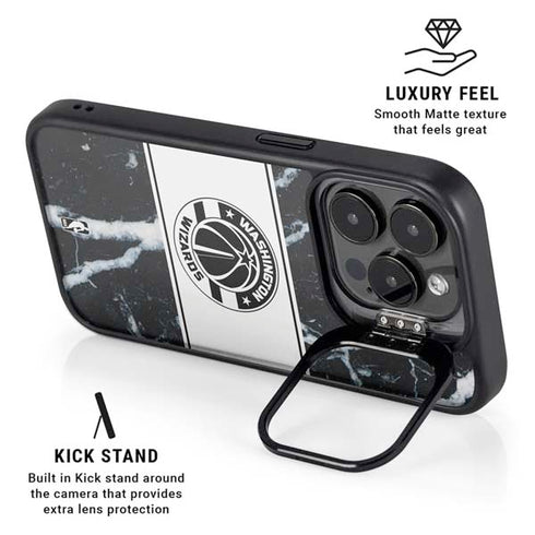 NBA Washington Wizards Marble iPhone 16 Pro Kickstand Case