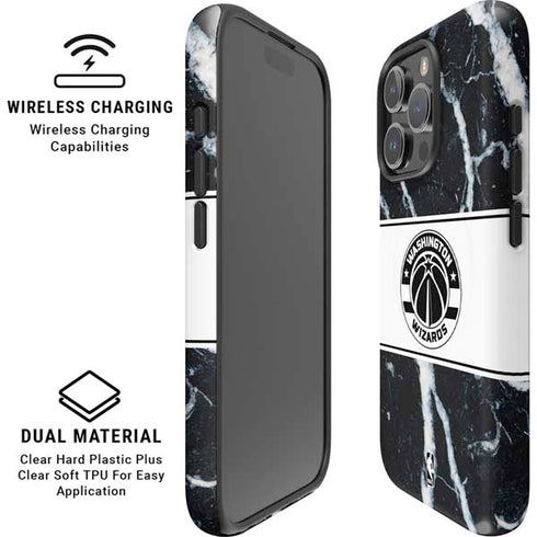 NBA Washington Wizards Marble iPhone 16 Pro Magsafe Impact Case