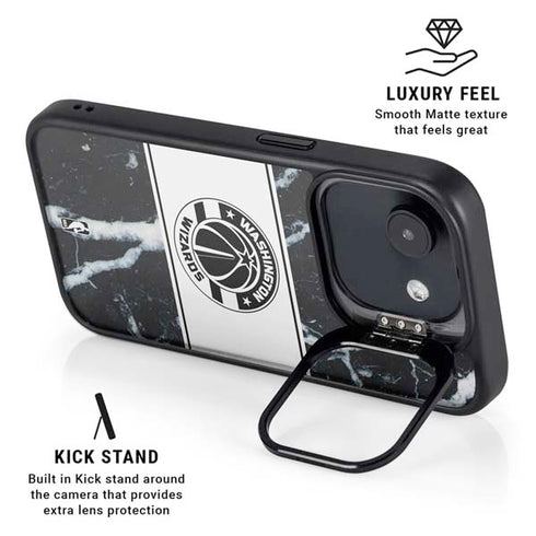 NBA Washington Wizards Marble iPhone 16e Kickstand Case