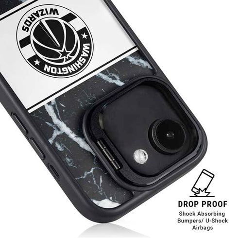 NBA Washington Wizards Marble iPhone 16e Kickstand Case