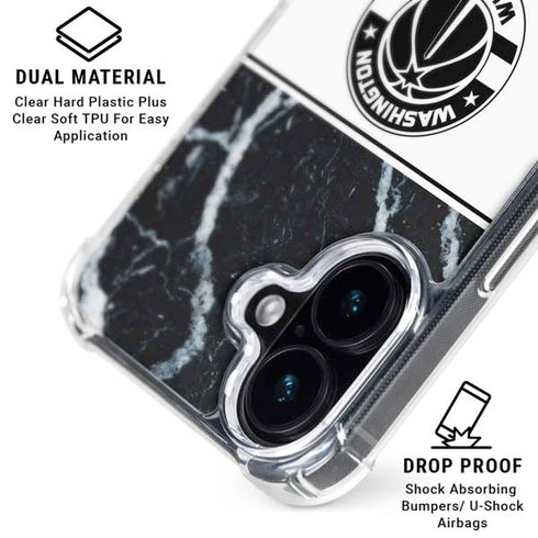 NBA Washington Wizards Marble iPhone 17 Clear Case