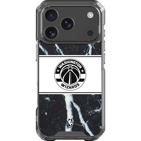NBA Washington Wizards Marble iPhone 18 Pro Clear Case