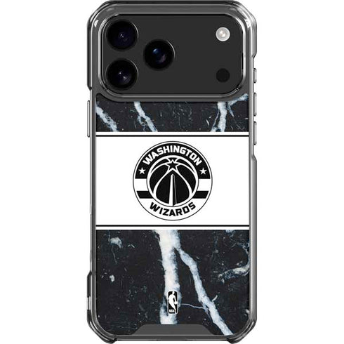 NBA Washington Wizards Marble iPhone 18 Pro Max Clear Case