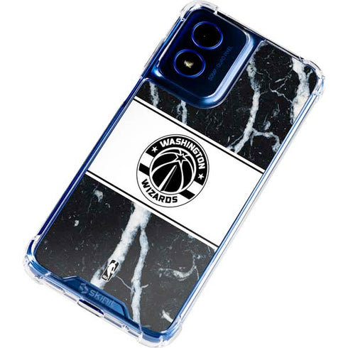 NBA Washington Wizards Marble Moto G 5G (2024) Clear Case