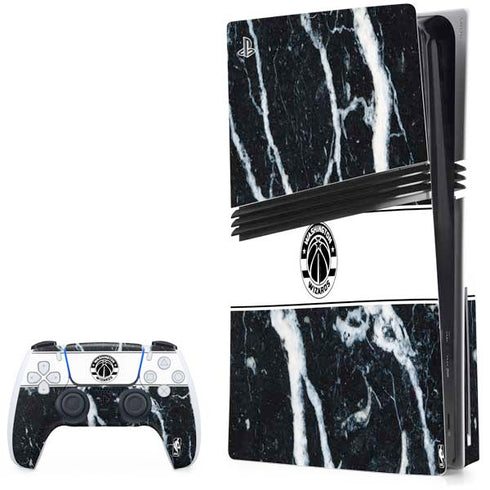 NBA Washington Wizards Marble PS5 Pro Disk Bundle Skin