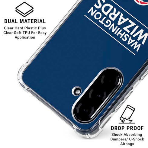 NBA Washington Wizards Standard - Blue Galaxy A36 5G Clear Case