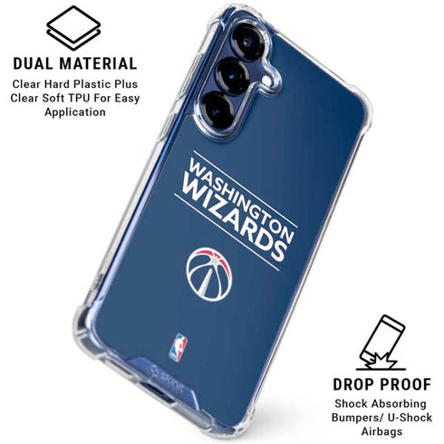 NBA Washington Wizards Standard - Blue Galaxy S25 Clear Case