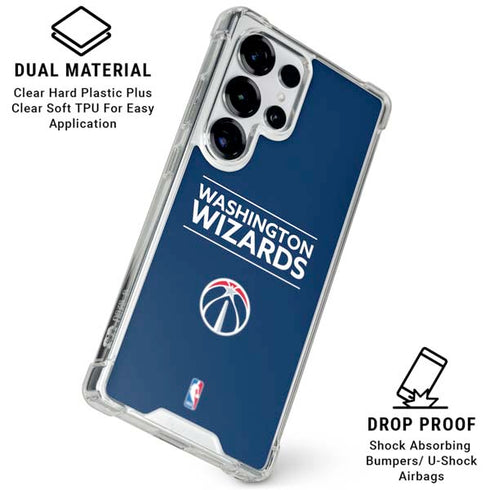 NBA Washington Wizards Standard - Blue Galaxy S25 Ultra Clear Case