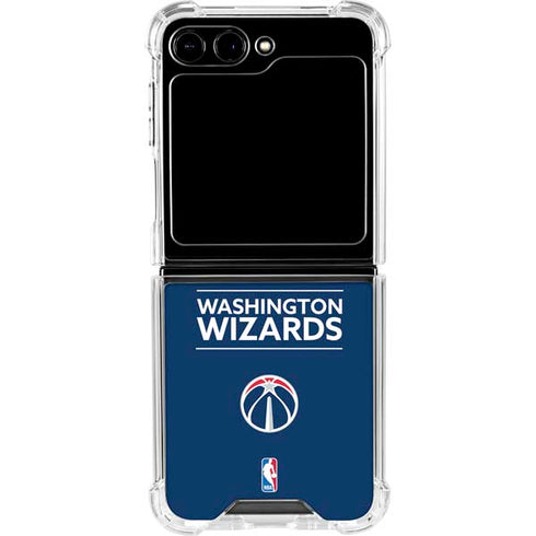 NBA Washington Wizards Standard - Blue Galaxy Z Flip6 Clear Case