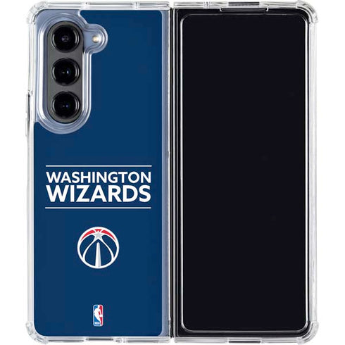 NBA Washington Wizards Standard - Blue Galaxy Z Fold5 5G Clear Case