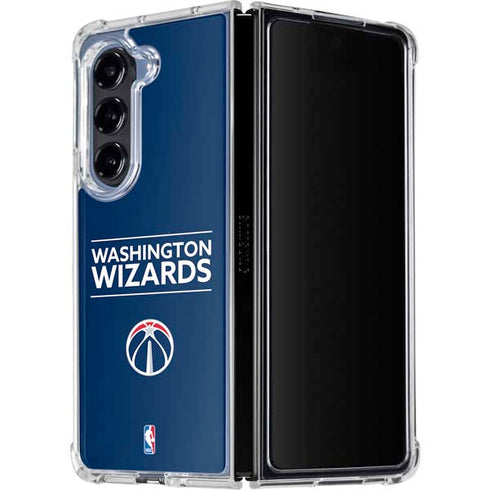 NBA Washington Wizards Standard - Blue Galaxy Z Fold5 5G Clear Case