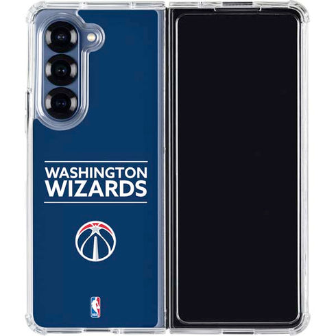NBA Washington Wizards Standard - Blue Galaxy Z Fold6 Clear Case