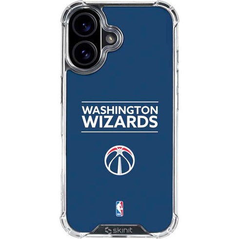 NBA Washington Wizards Standard - Blue iPhone 16 Clear Case