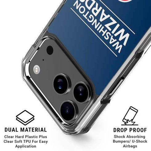 NBA Washington Wizards Standard - Blue iPhone 18 Pro Clear Case