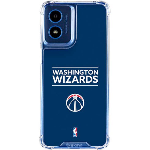 NBA Washington Wizards Standard - Blue Moto G Play 4G (2024) Clear Case