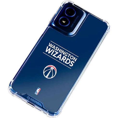 NBA Washington Wizards Standard - Blue Moto G Play 4G (2024) Clear Case