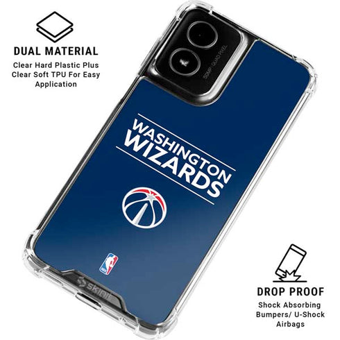 NBA Washington Wizards Standard - Blue Moto G Power 5G (2024) Clear Case