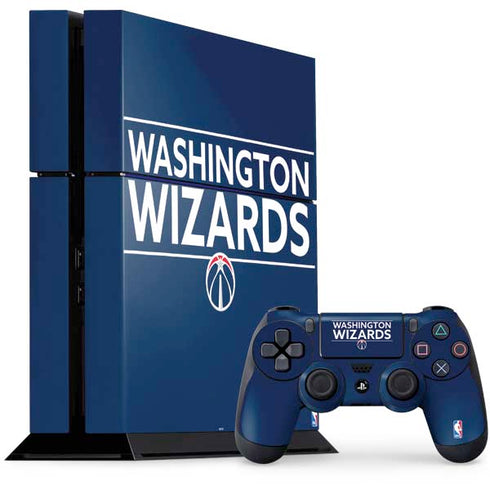 NBA Washington Wizards Standard - Blue PS4 Console and Controller Bundle Skin