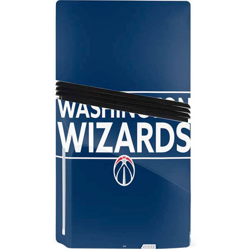 NBA Washington Wizards Standard - Blue PS5 Pro Disk Console Skin