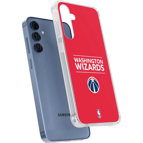 NBA Washington Wizards Standard - Red Galaxy A55 5G Clear Case