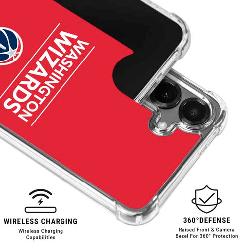 NBA Washington Wizards Standard - Red Galaxy S26 Clear Case