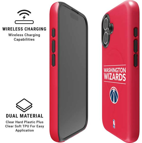 NBA Washington Wizards Standard - Red iPhone 16 Plus Magsafe Impact Case