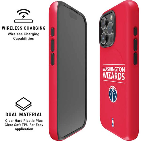 NBA Washington Wizards Standard - Red iPhone 16 Pro Magsafe Impact Case