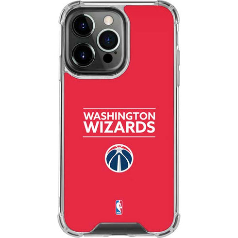 NBA Washington Wizards Standard - Red iPhone 16 Pro Max Clear Case