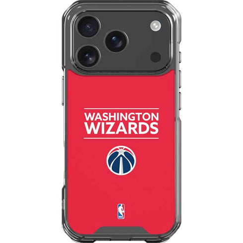 NBA Washington Wizards Standard - Red iPhone 18 Pro Clear Case
