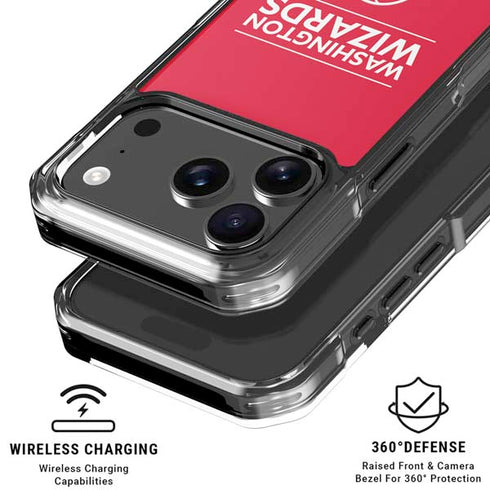 NBA Washington Wizards Standard - Red iPhone 18 Pro Clear Case