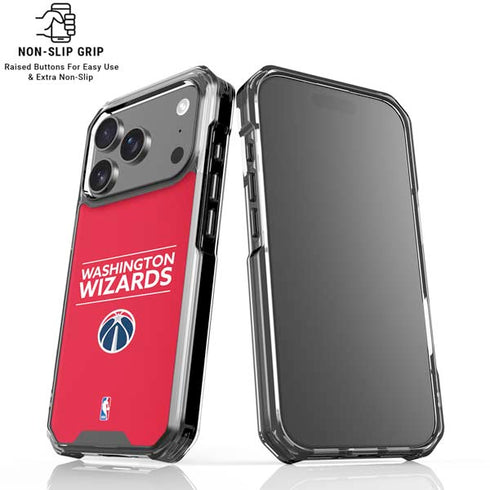 NBA Washington Wizards Standard - Red iPhone 18 Pro Clear Case