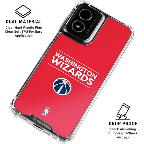 NBA Washington Wizards Standard - Red Moto G Power 5G (2024) Clear Case