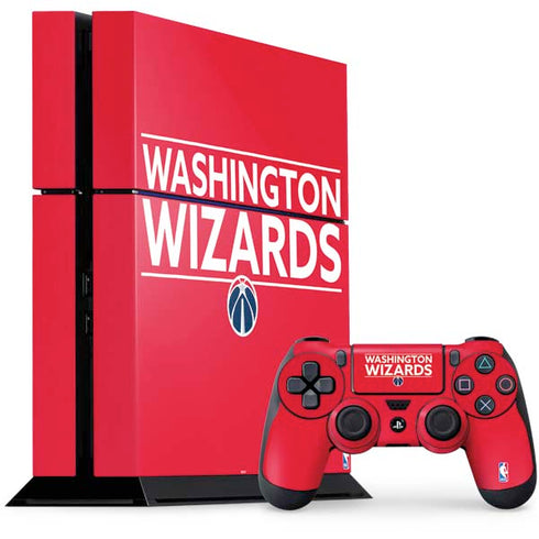 NBA Washington Wizards Standard - Red PS4 Console and Controller Bundle Skin