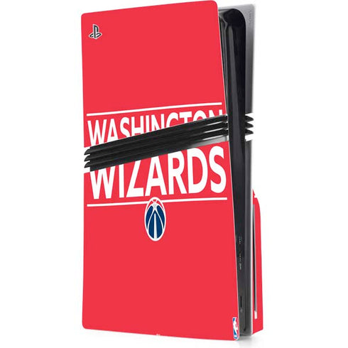 NBA Washington Wizards Standard - Red PS5 Pro Disk Console Skin