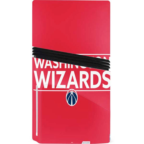 NBA Washington Wizards Standard - Red PS5 Pro Disk Console Skin