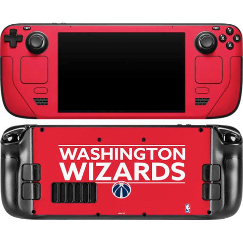 NBA Washington Wizards Standard - Red Steam Deck Handheld Gaming Computer OLED Skin