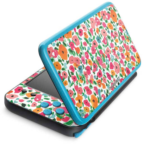 Bouffants and Broken Hearts Watercolor Floral Nintendo Skins