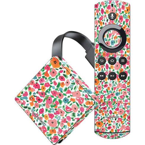 Bouffants and Broken Hearts Watercolor Floral Amazon Fire TV Skin