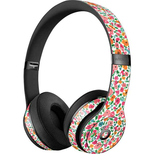 Bouffants and Broken Hearts Watercolor Floral Beats Solo 3 Wireless Skin