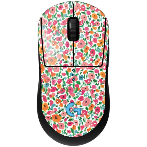 Bouffants and Broken Hearts Watercolor Floral G Pro Wireless Gaming Mouse Skin